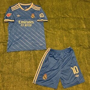 Kylian Mbappe #10 Real Madrid Away Kids Jersey 25/26